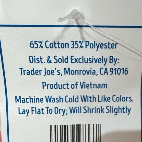 Trader Joe's Mini Pastel Canvas Tote Bag - Picture 5 of 5